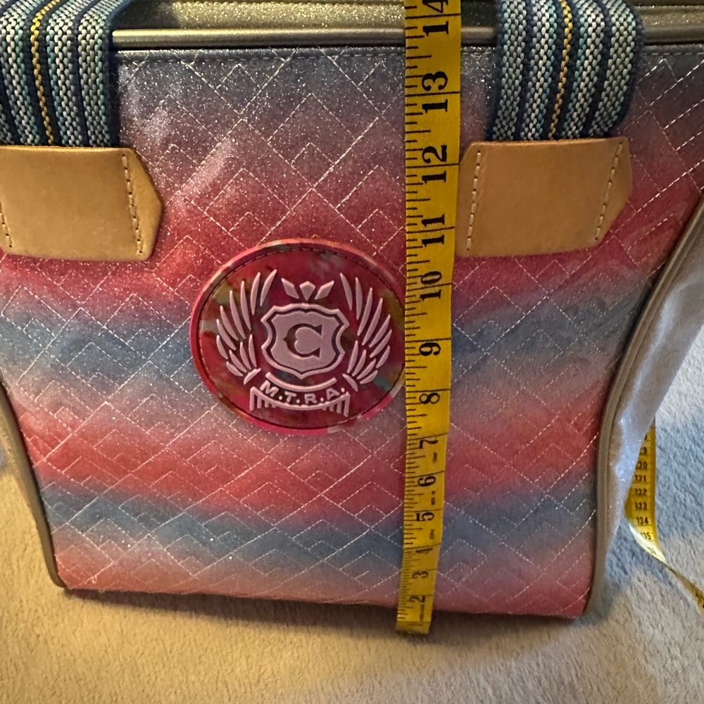 Consuela Pink and Blue Gradient Tote - Picture 13 of 15